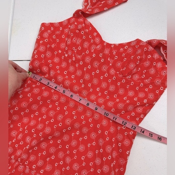 NWT Betsey Johnson Ditsy Eyelet Milk Maid Bustier Mini Dress Duberry - Picture 7 of 13